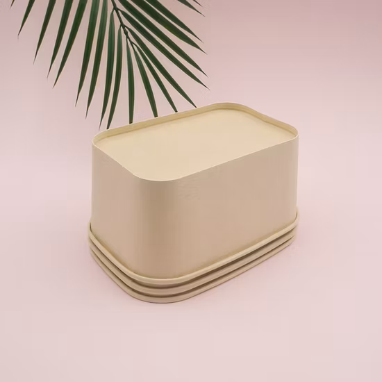 Eco-Friendly Biodegradable Takeaway Fast Food Container Disposable Kraft Paper Bowl Factory Price Paper Lunch Box Packaging with Lid