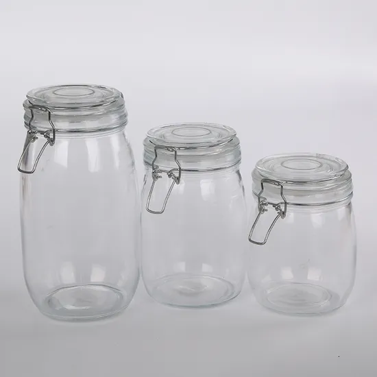 High Quality Kitchen Food Storage Jar Glass Jar with Cork Lids