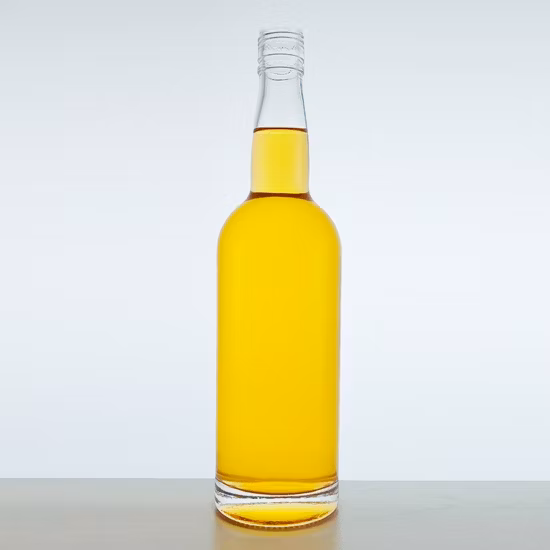 Rsg Extra Flint Cylinder Plate Finish Vodka Spirits Liquor Round 750ml Moonshine Bottle
